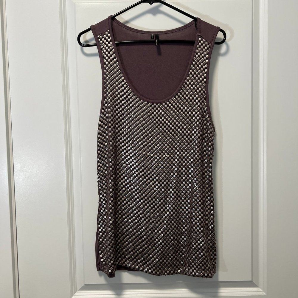 Maurices embellished with sequins tank top size XL